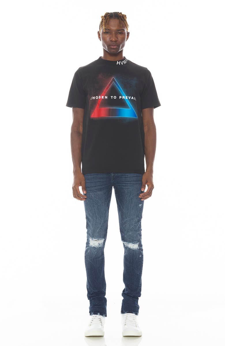 HVMAN Neon Triangle Graphic Tee, Alternate, color,