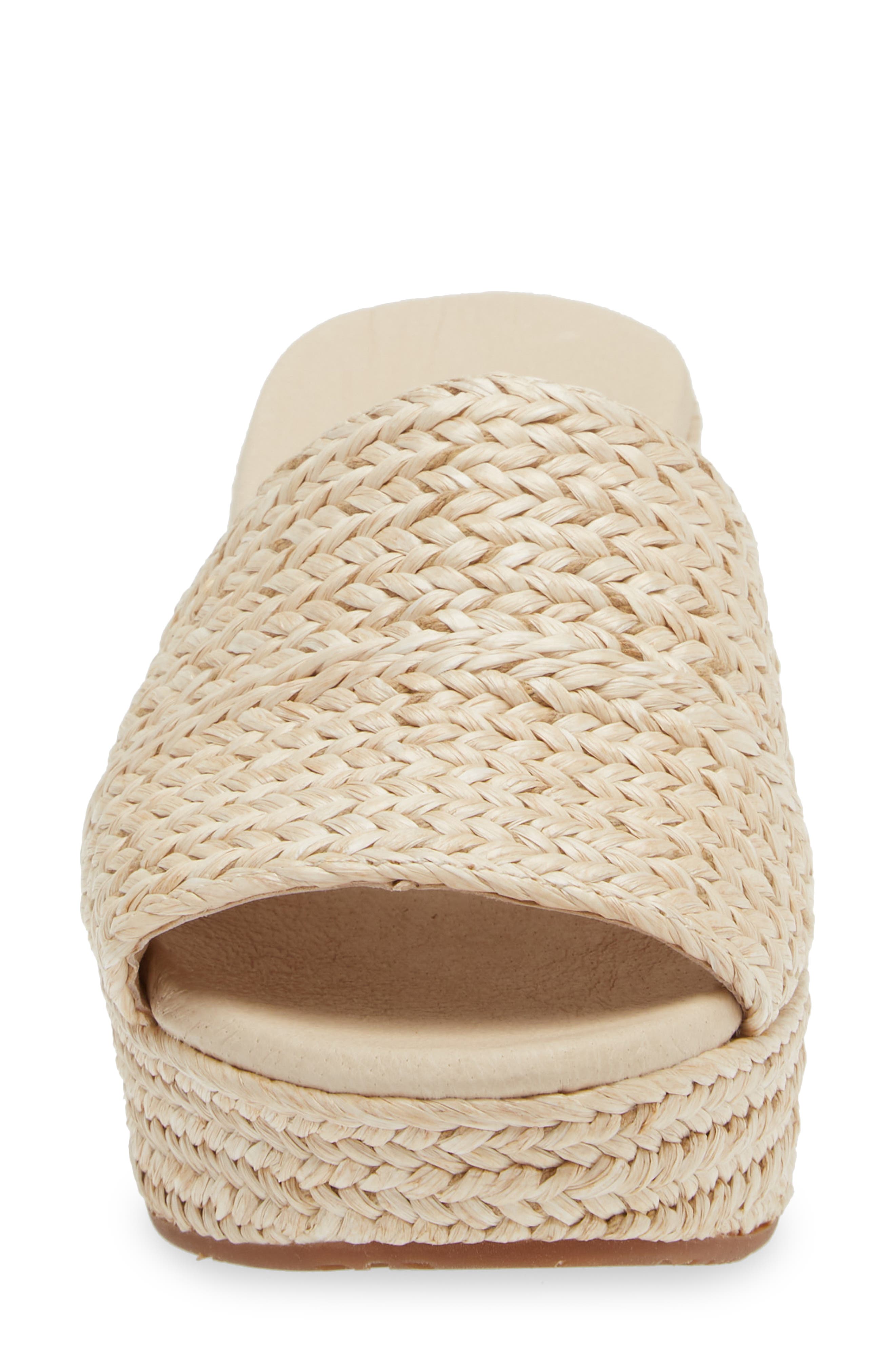Yunis Sandal, Alternate, color, IVORY RAFFIA