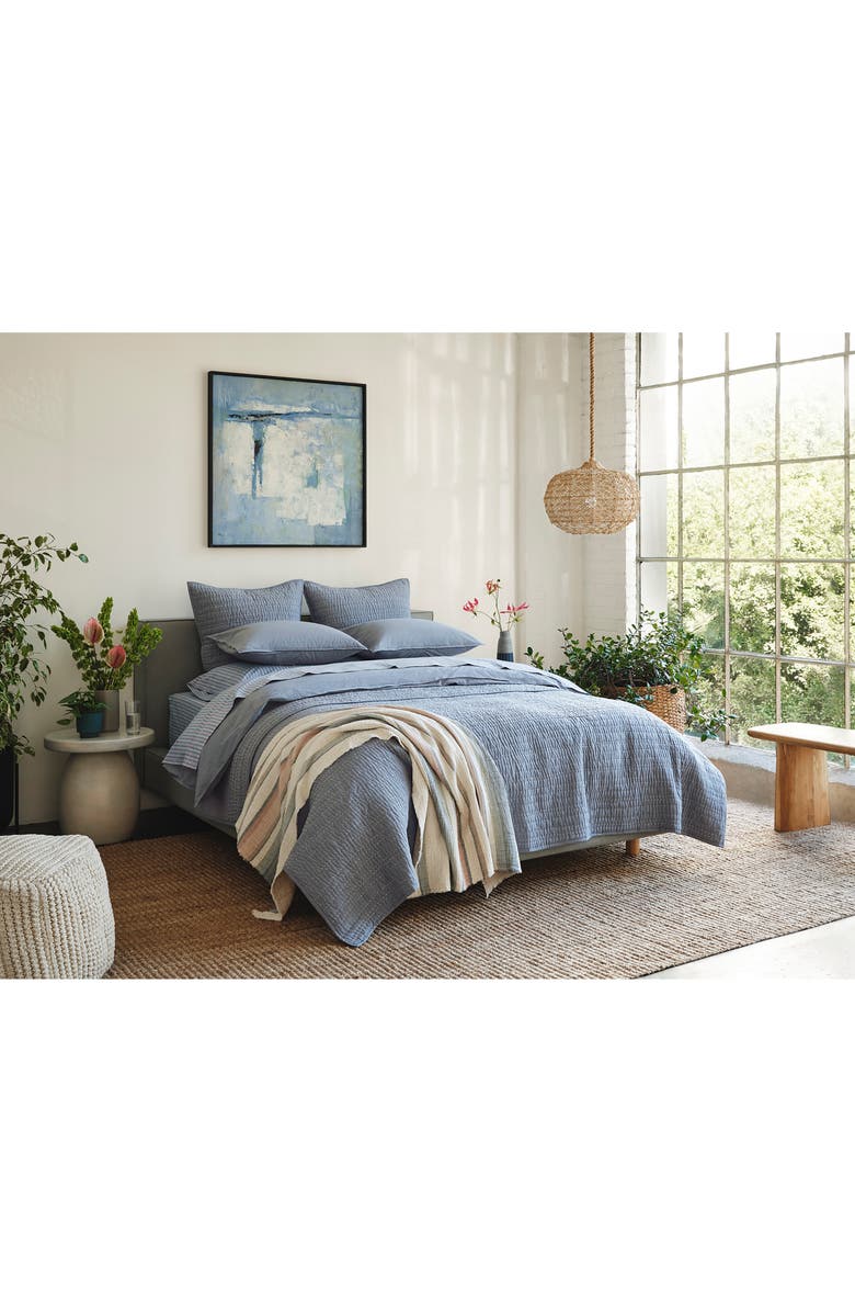 Coyuchi Channel Hand Stitched Organic Cotton Comforter, Alternate, color,