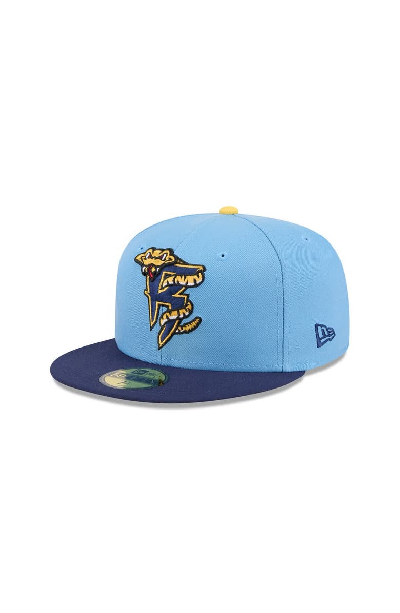 New Era Men's New Era  Light Blue Wisconsin Timber Rattlers Theme Nights 59FIFTY Fitted Hat, Main, color, 