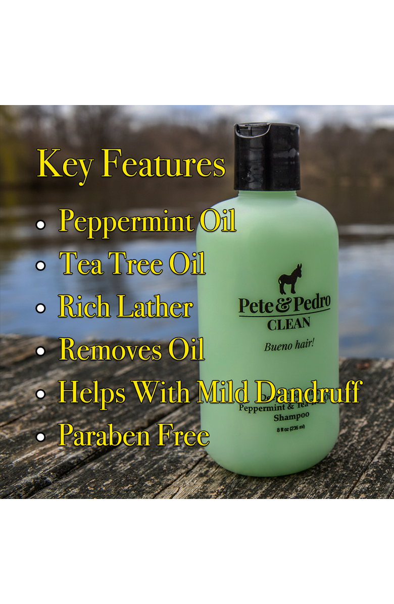 Pete & Pedro Clean Tea Tree Shampoo, Alternate, color, NO COLOR