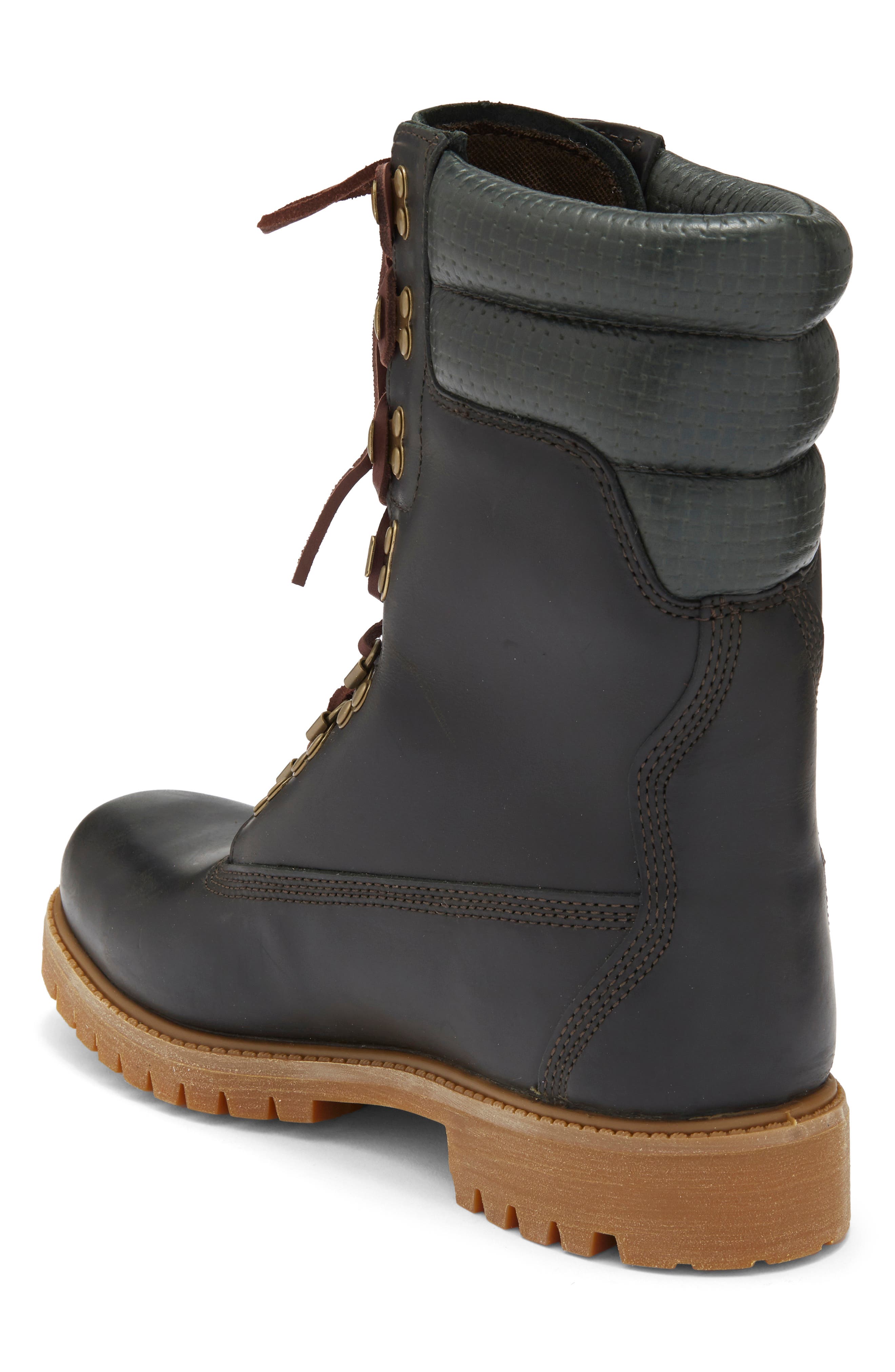 Timberland Emerald Woods Waterproof Super Boot, Alternate, color, Dark Green Full Grain