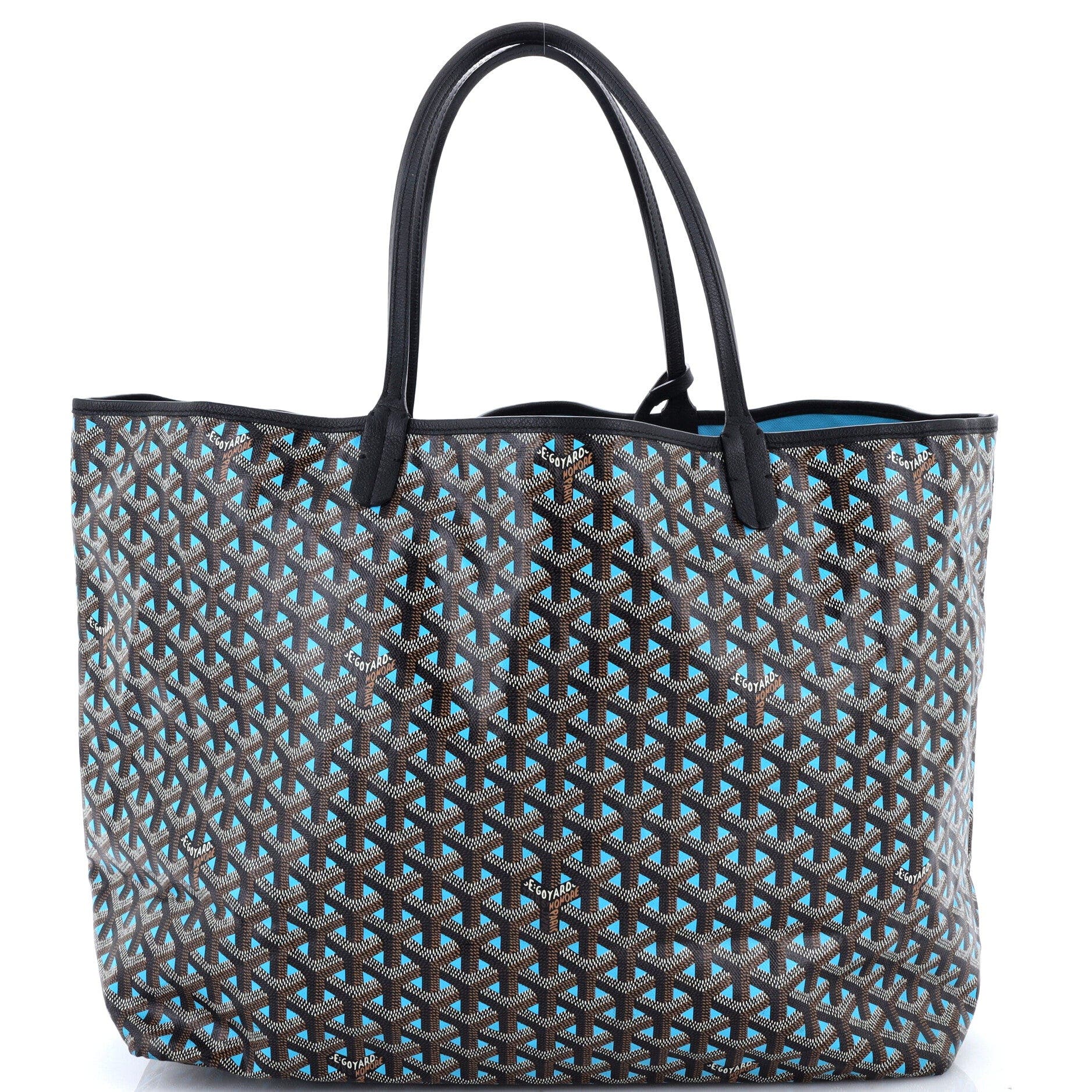 Saint Louis Tote Claire Voie Coated Canvas GM, Main, color, Blue