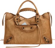 Balenciaga Medium Le City Suede Satchel