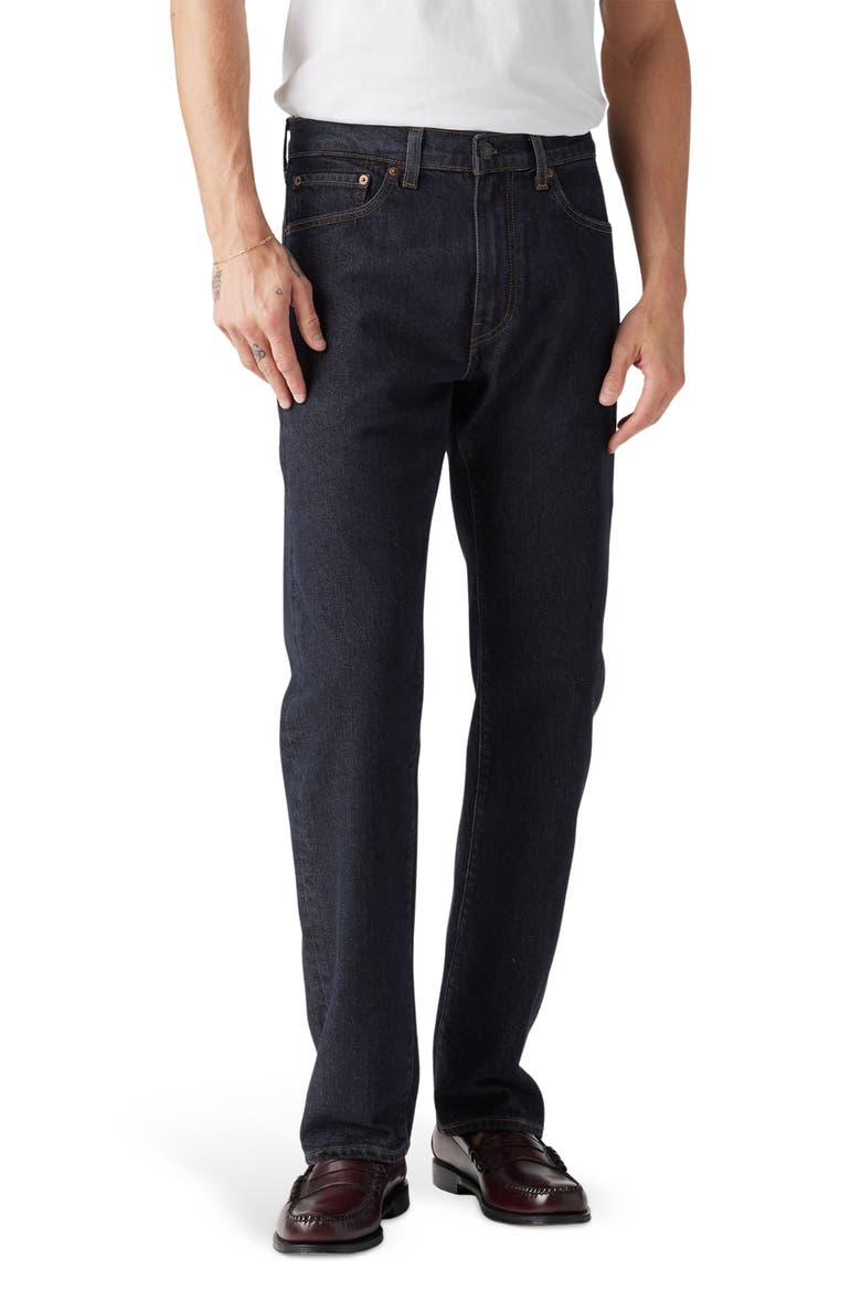 505™ Relaxed Straight Leg Jeans, Main, color, HERE FOR YOU RINSE