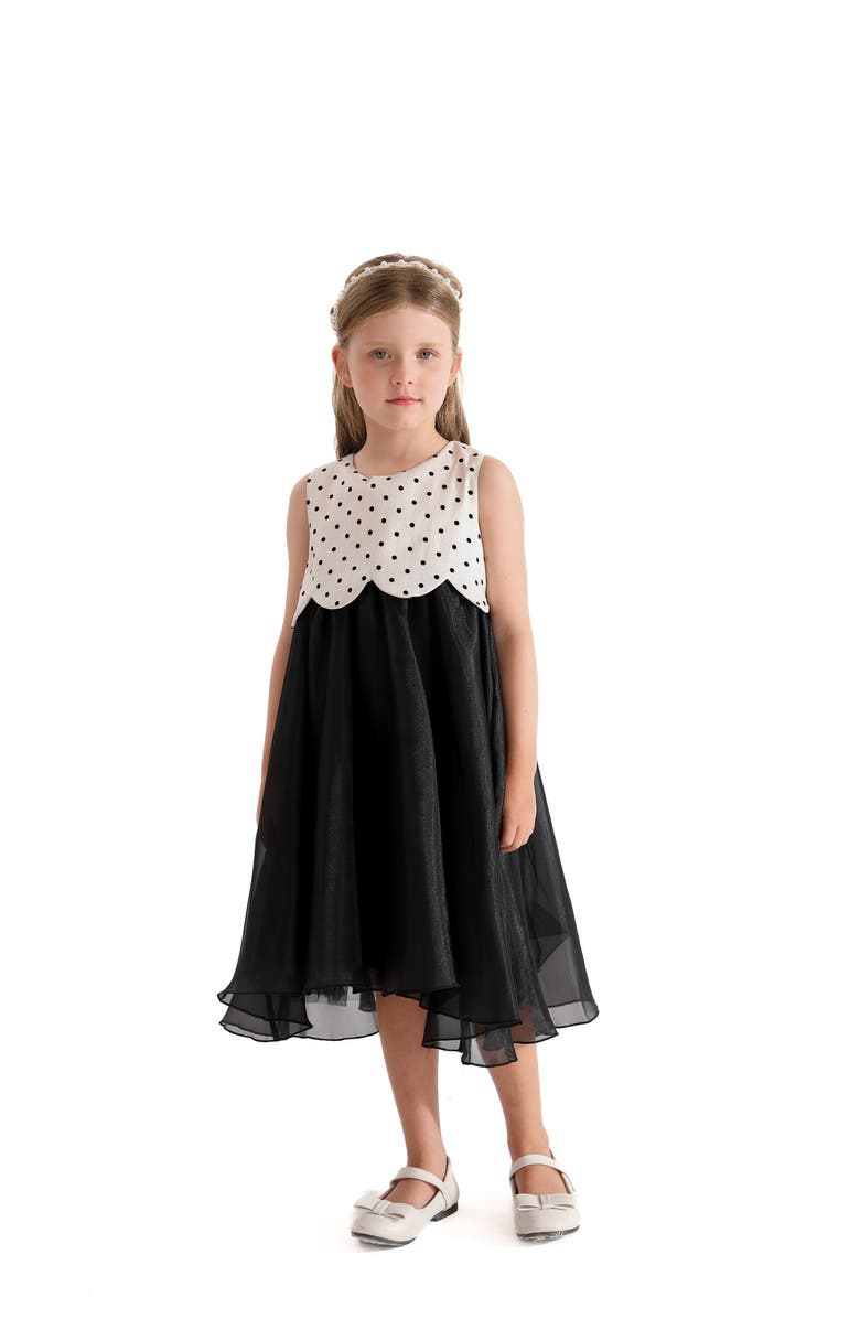Tulleen Menorca Dress, Main, color, Black