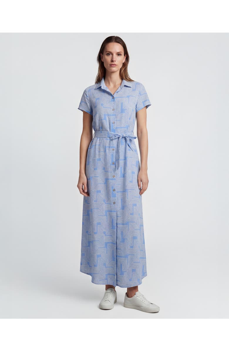 Lords of Harlech Inter Twine Womens Shirt Dress, Main, color, Inter Twine Blue