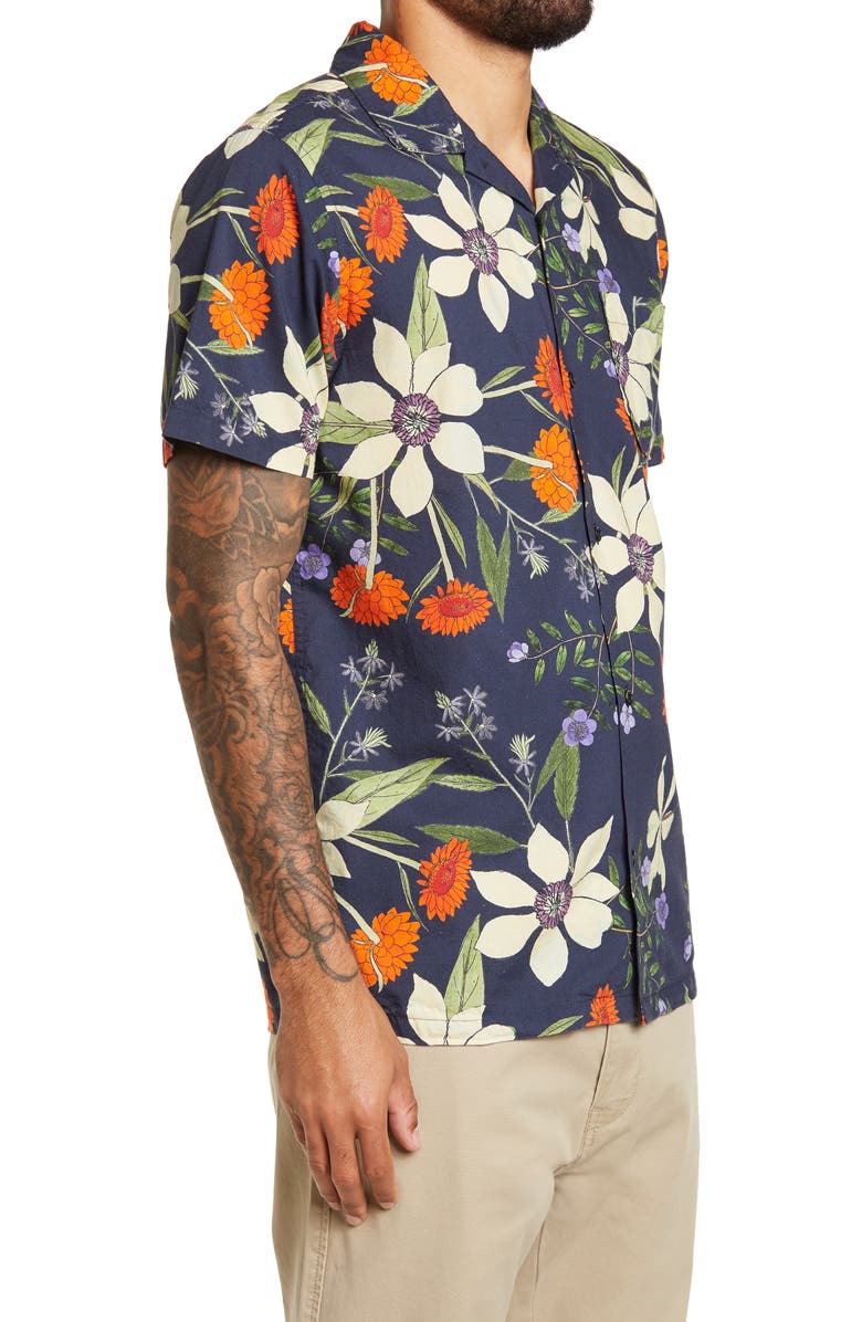 Roark Men's Continental Bouquet Classic Fit Short Sleeve Button-Up Shirt, Alternate, color,