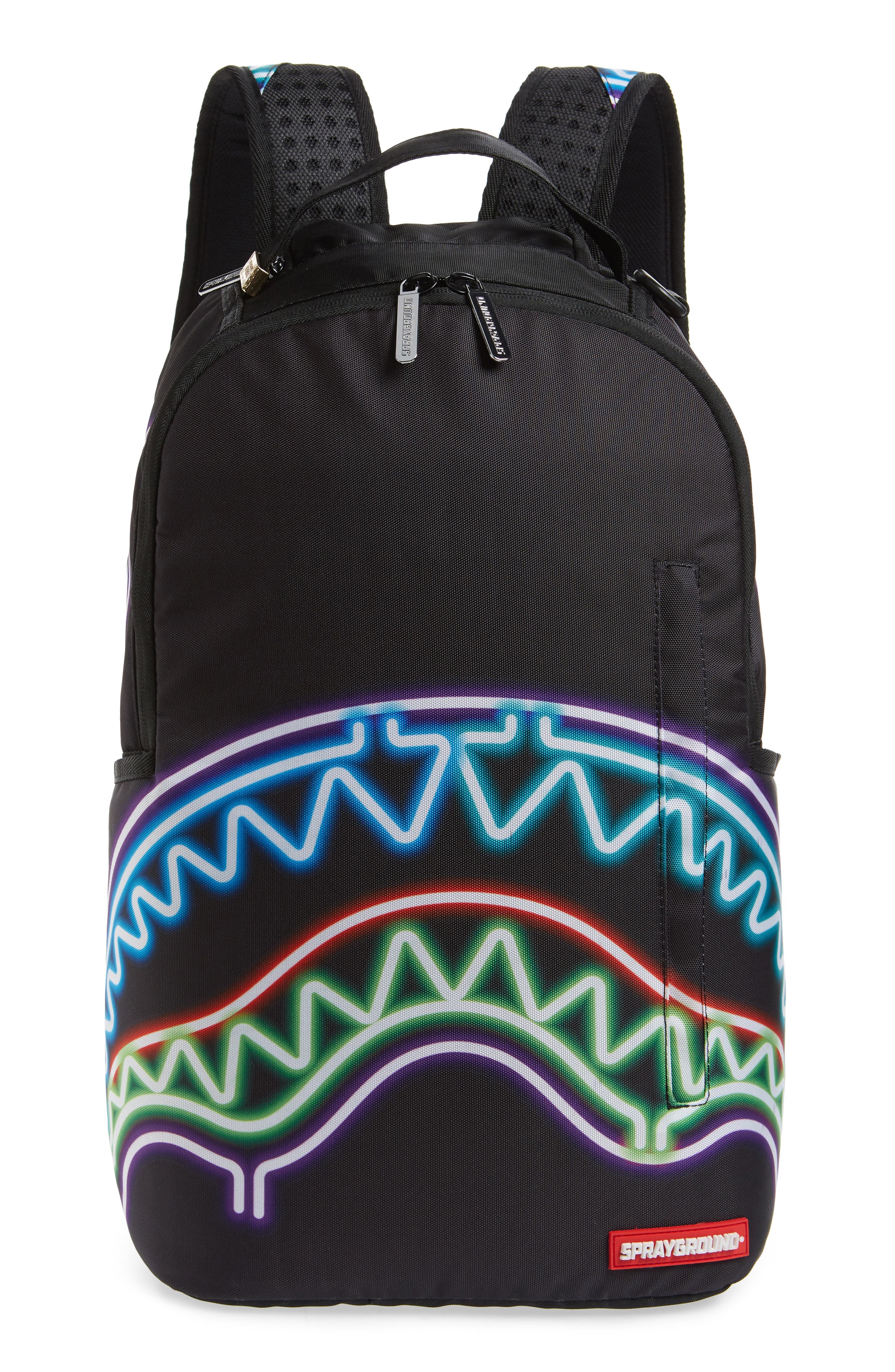 Sprayground Neon Shark Backpack, Main, color, 