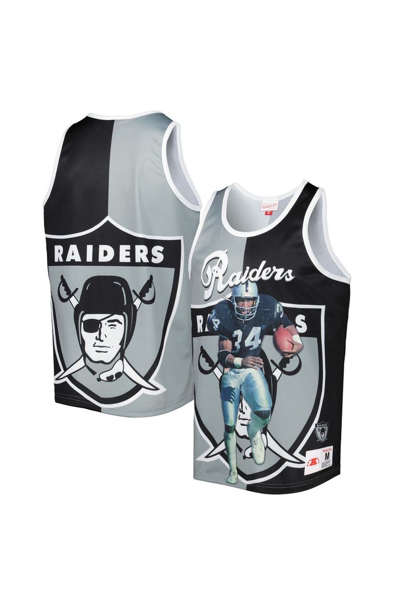 Mitchell & Ness Men's Mitchell & Ness Bo Jackson Black/Silver Las Vegas Raiders Retired Player Graphic Tank Top, Main, color, Black