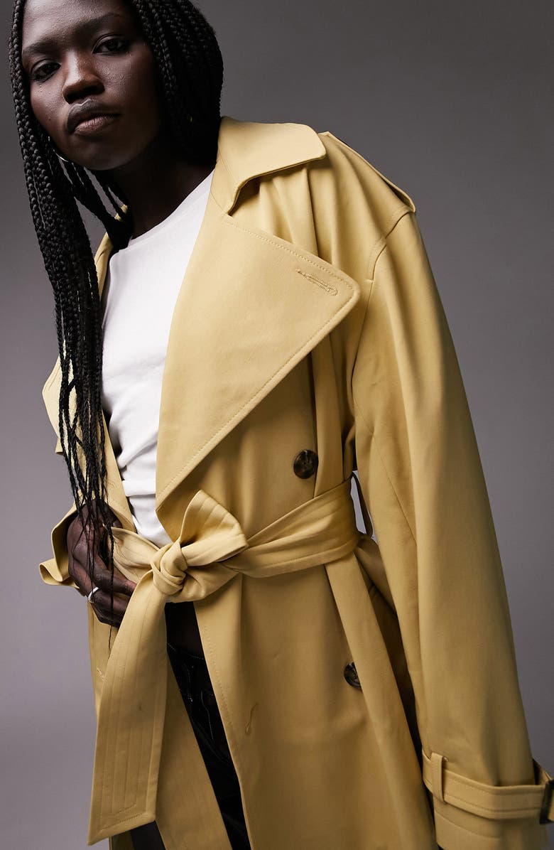 Topshop Soft Classic Trench Coat, Alternate, color,