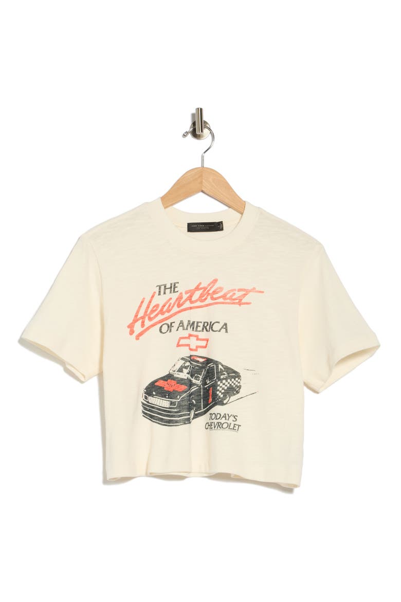 Chevy Heartbeat of America Graphic Tee, Alternate, color, VINTAGE WHITE