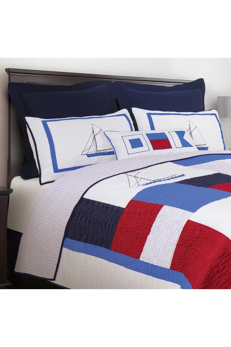 20" x 26" North Shore Cotton Standard Sham - Machine Washable, Alternate, color, Blue