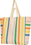 Mimi & Lula Kids' Stripe Canvas Beach Bag