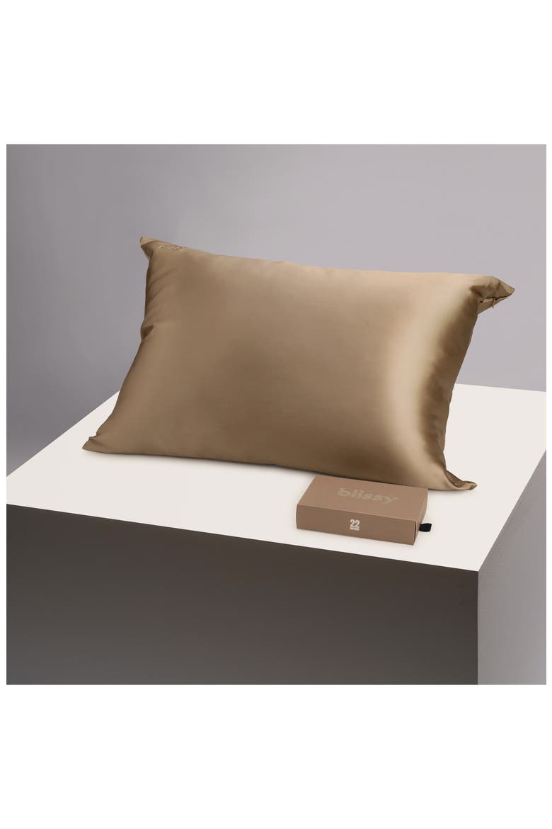 Mulberry Silk Pillowcase, Alternate, color, TAUPE