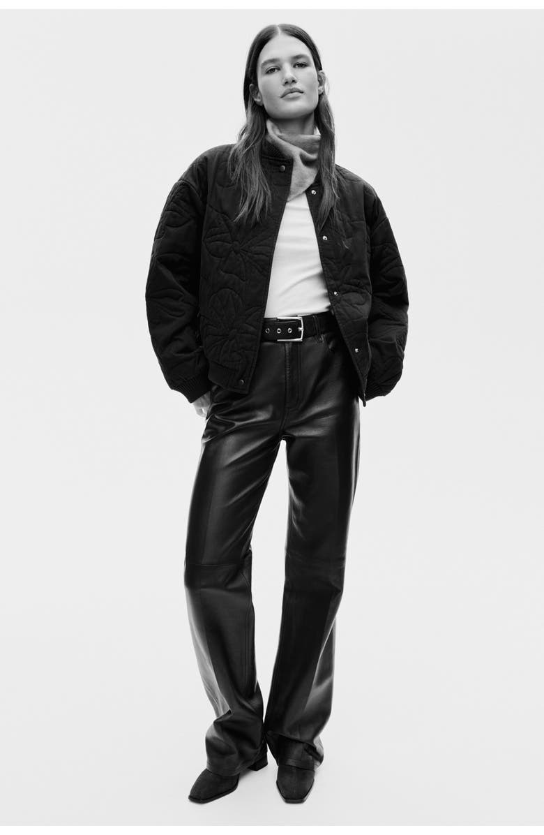 H&M Quilted Bomber Jacket, Alternate, color, 