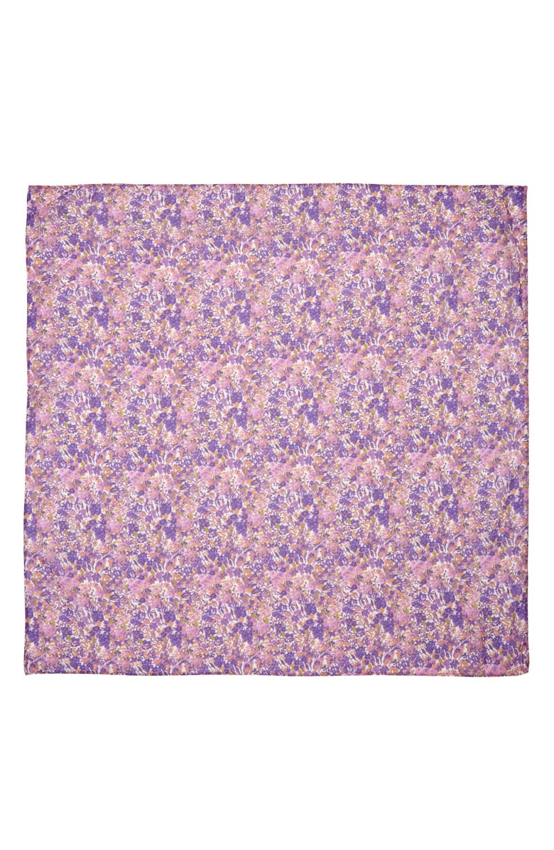 HOUSE OF CB Floral Scarf, Alternate, color, Violet Floral