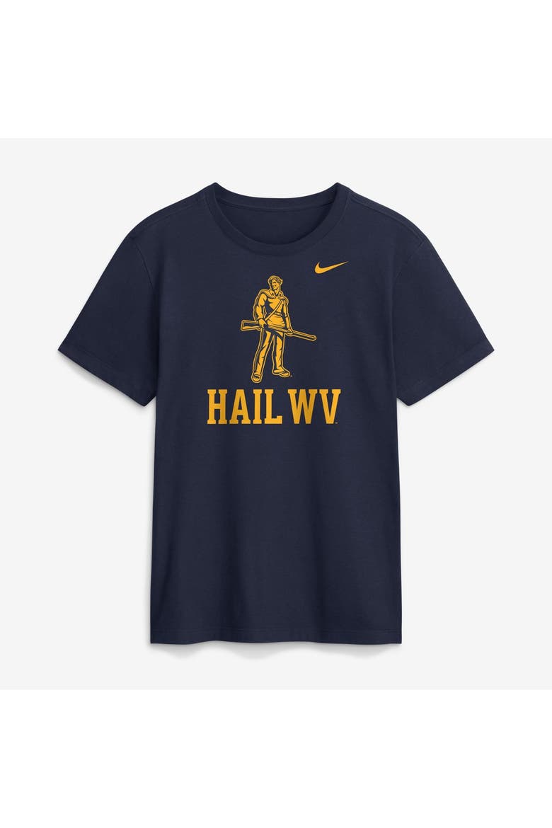 Men's Nike  Navy West Virginia Mountaineers Primetime Logo Mantra T-Shirt, Main, color, Navy
