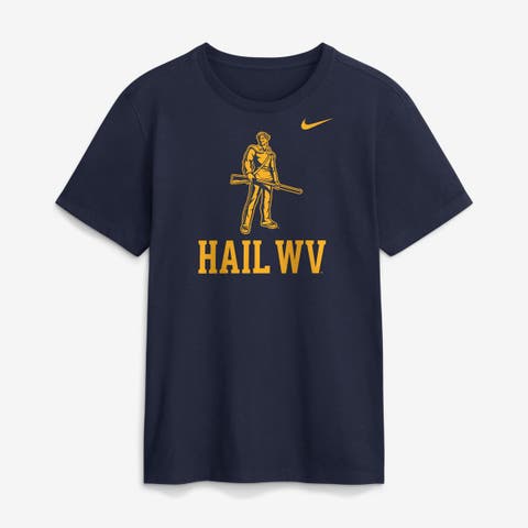 Men's Nike  Navy West Virginia Mountaineers Primetime Logo Mantra T-Shirt