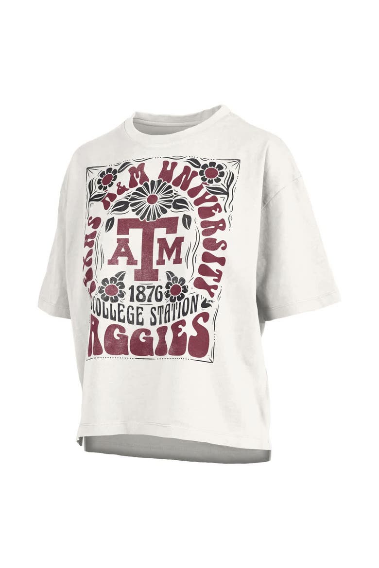 Women's Pressbox White Texas A&M Aggies Harmony Oversized T-Shirt, Alternate, color, White