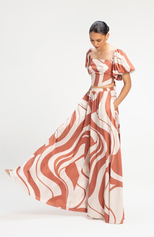Diarrablu Zany Top In Luze Rust