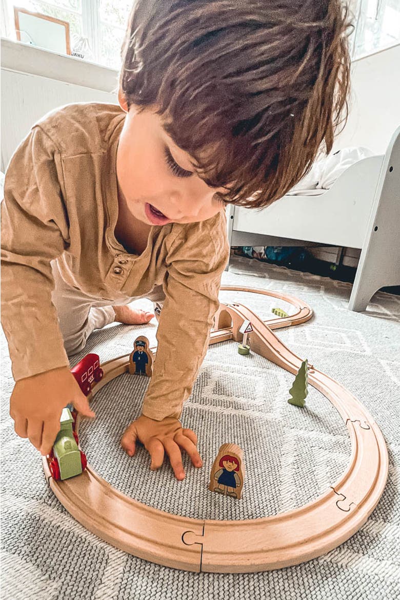 Figure of Eight Train Set, Alternate, color, Multicoloured