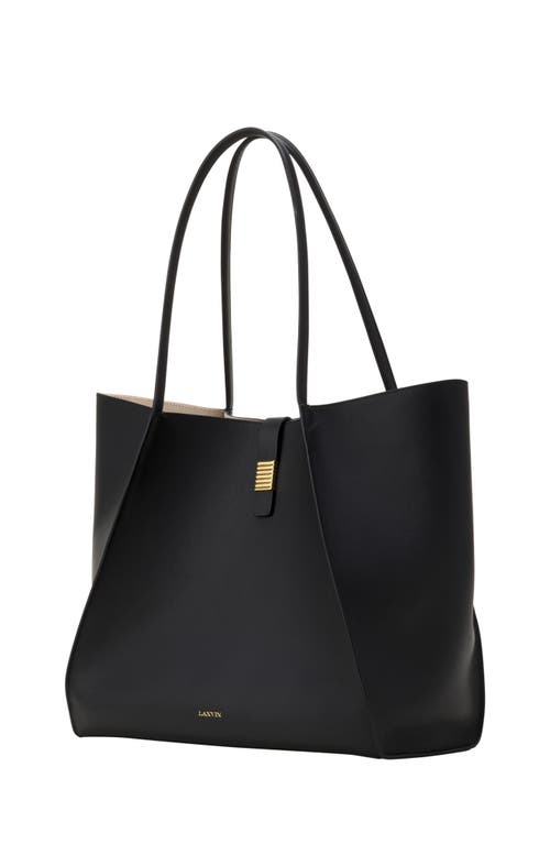 Lanvin Concerto Arpège Leather Tote Bag In Black