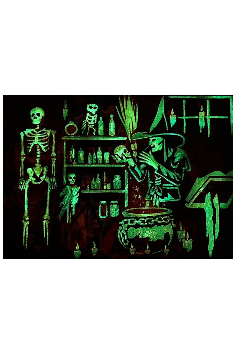 On a Scary Night 500 Piece Glow Puzzle, Alternate, color, Multicolor