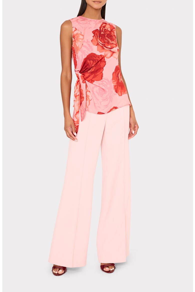 Serena Floral Print Drape Sleeveless Top, Alternate, color, PINK MULTI