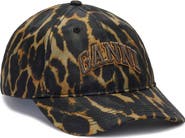 Ganni Logo Embroidered Recycled Nylon Baseball Cap