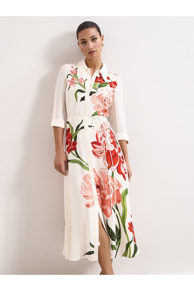 Anabella Shirt Dress, Alternate, color, Ivory