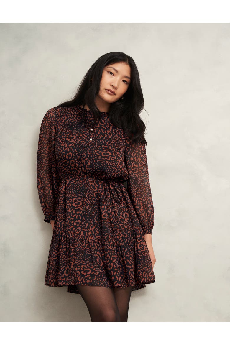 Monikah Dress, Main, color, Black Copper