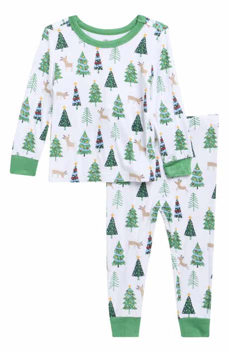 Little Me Christmas Tree Fitted Two-Piece Pajamas