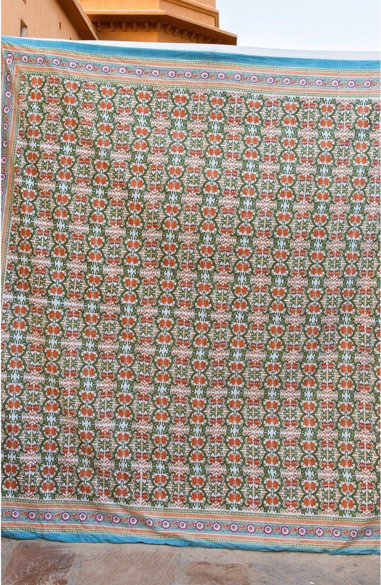 CQC LA Topanga Duvet Cover - with 2 Shams, Alternate, color, White, Blue, Green, Pink