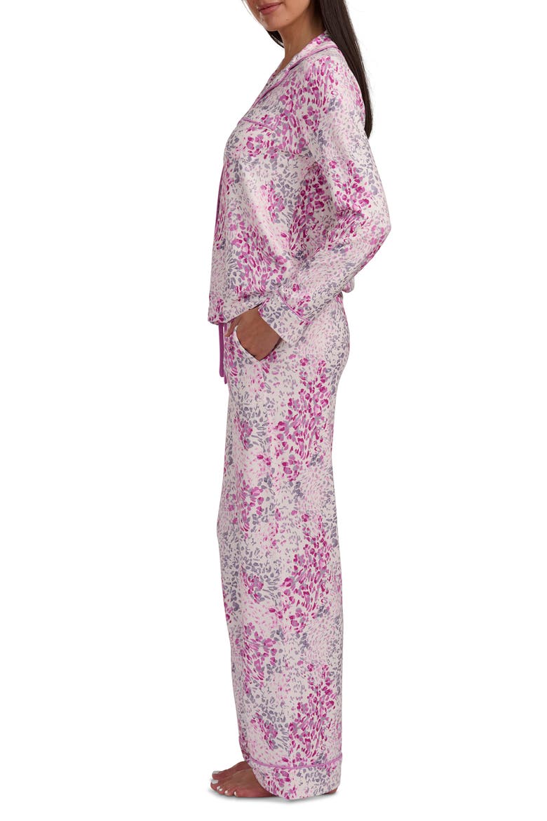 Print Long Sleeve Pajamas, Alternate, color, MEADOW BLOOMS