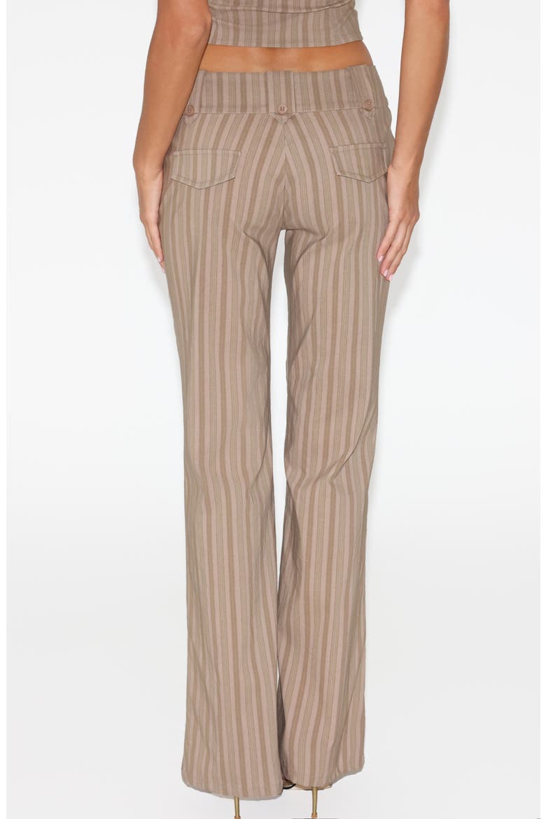Kittie Flare Pants, Alternate, color, TAUPE STRIPE