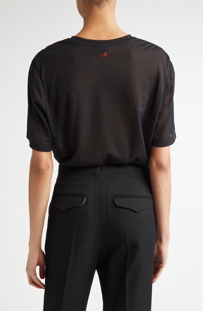 Victoria Beckham Classic Cotton Blend T-Shirt, Alternate, color,
