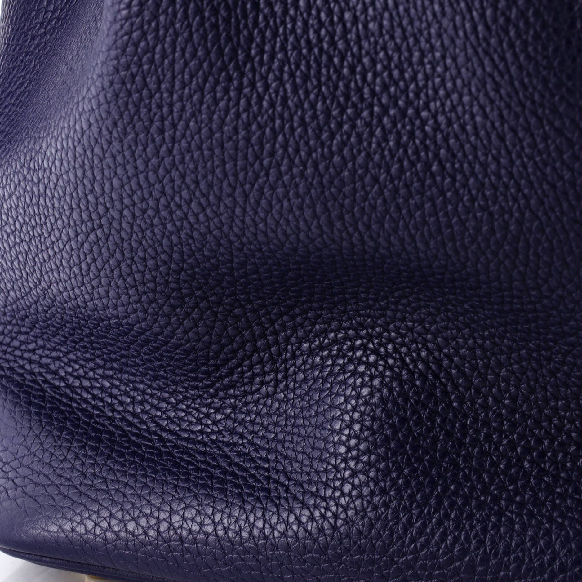 Pre-Owned Hermes Picotin Lock Bag Clemence MM, Alternate, color, Bleu Encre