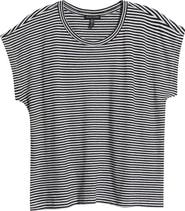 Eileen Fisher Striped Organic Cotton T-Shirt