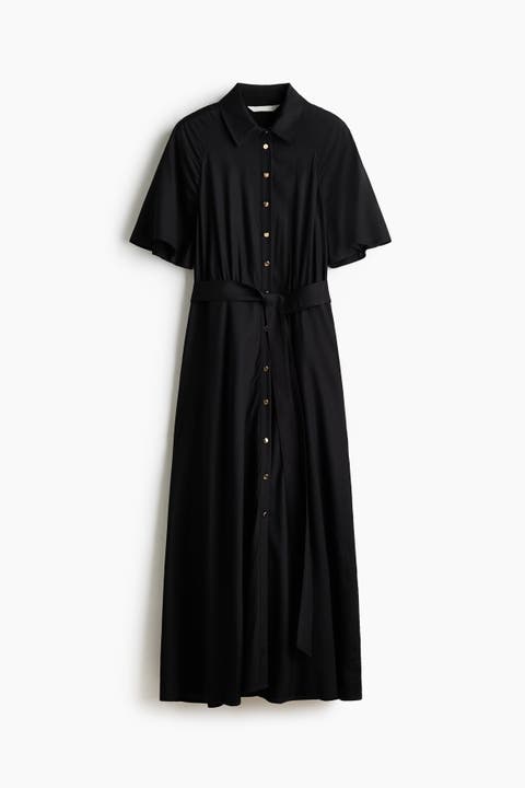 Tie-belt Shirt Dress
