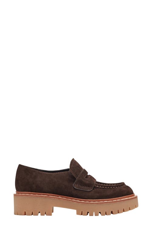Marc Fisher Ltd Norton Lug Sole Penny Loafer In Brown