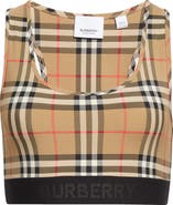 Burberry Dalby Check Sports Bra