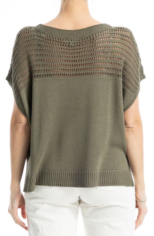 MAX STUDIO MAX STUDIO OPEN WEAVE DOLMAN TANK