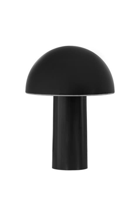 Celia 10" Portable Touch-Controlled Outdoor Patio Mushroom Table Lamp