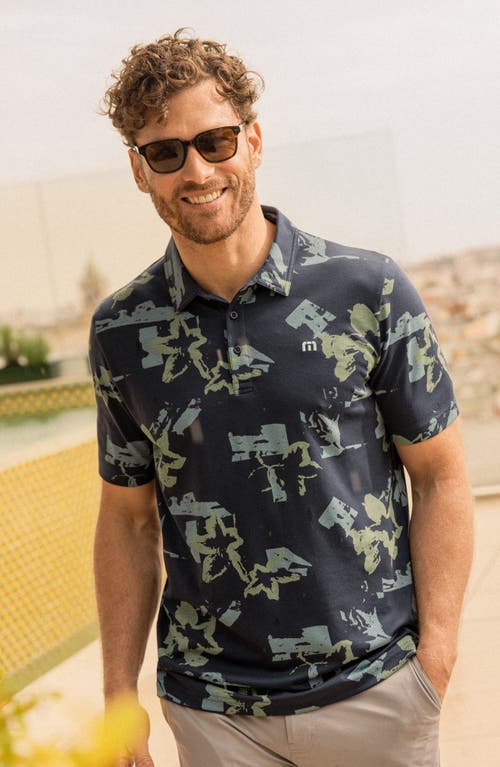 Travismathew Favorite Hello Cotton Blend Polo In Blue