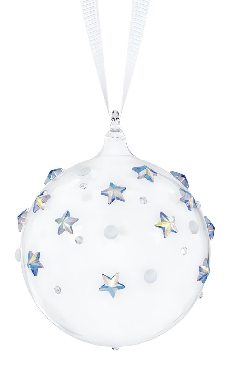 Swarovski Holiday Magic Classic Ball Ornament, Alternate, color, Clear