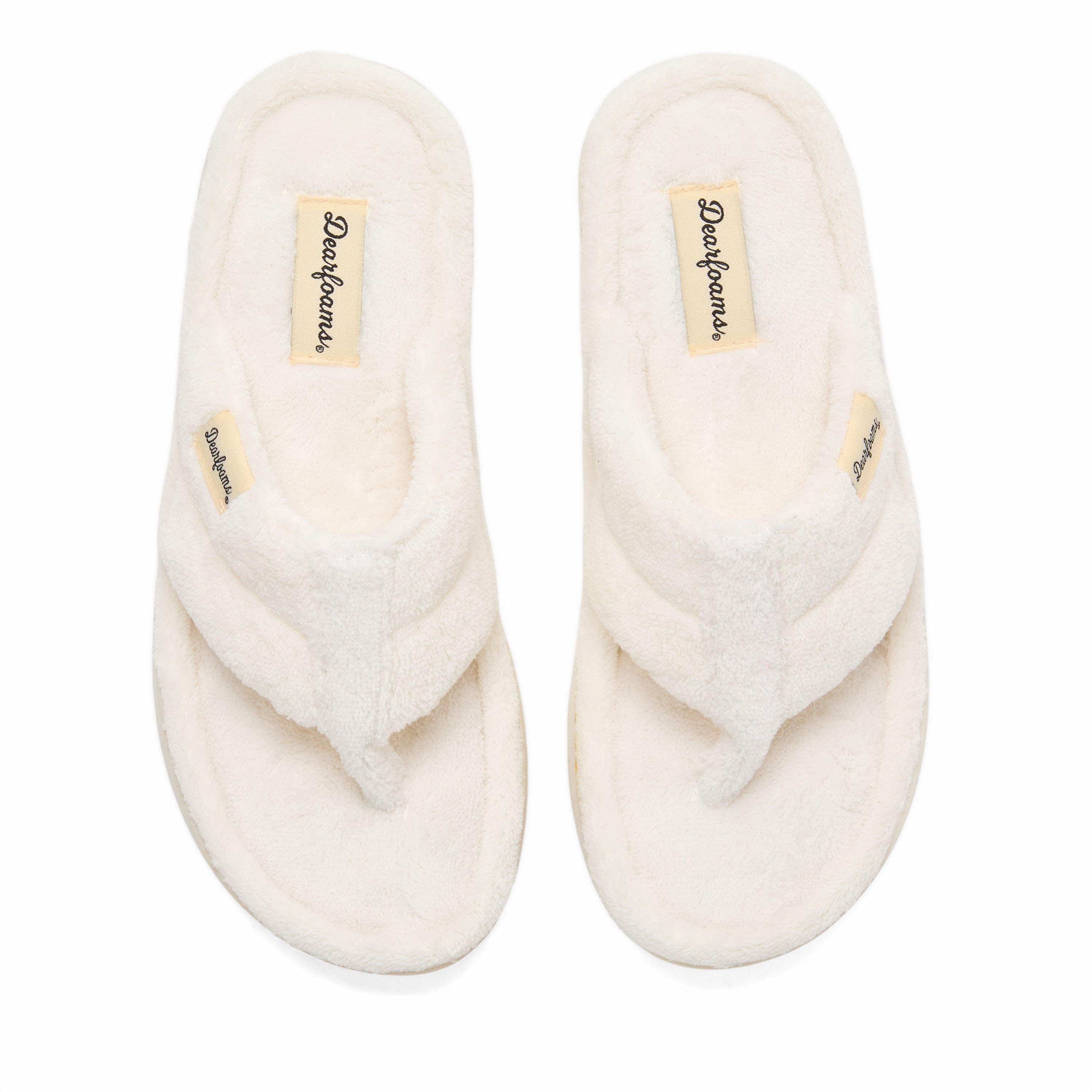 Wrenley Terry Thong Flip Flop Slipper, Alternate, color, Muslin