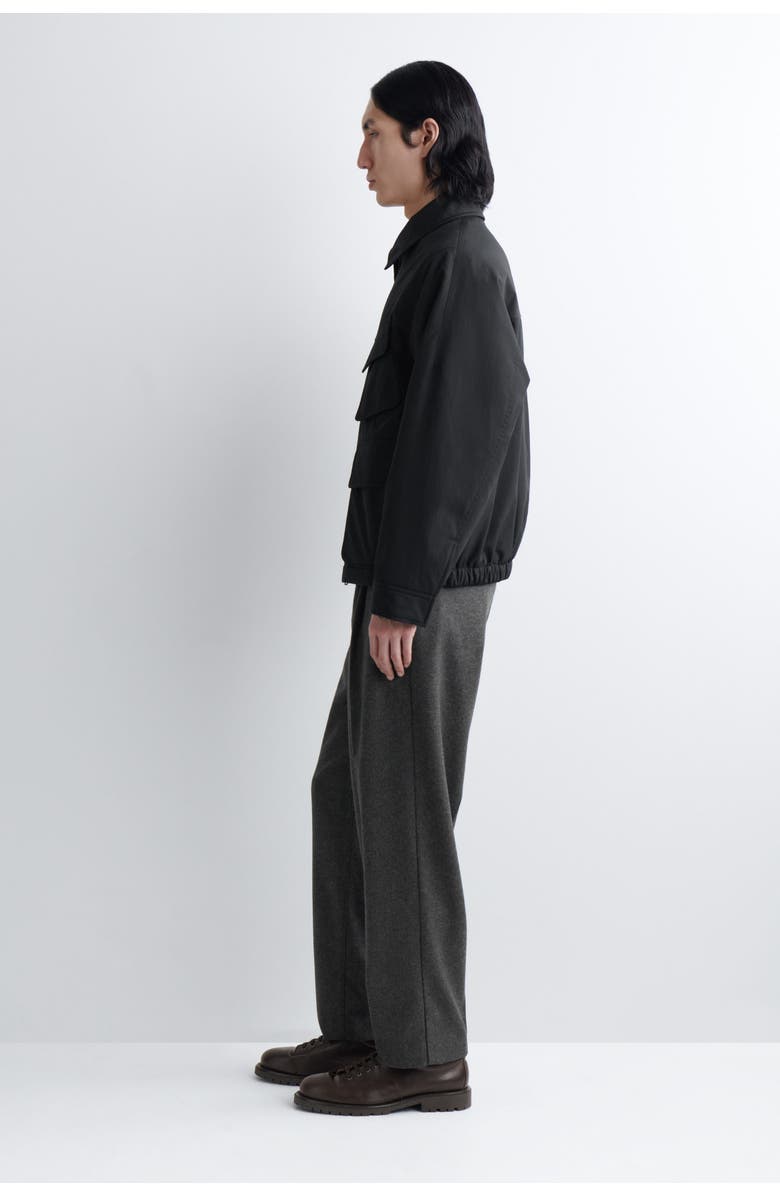 COS Padded Nylon Utility Jacket, Alternate, color, Black