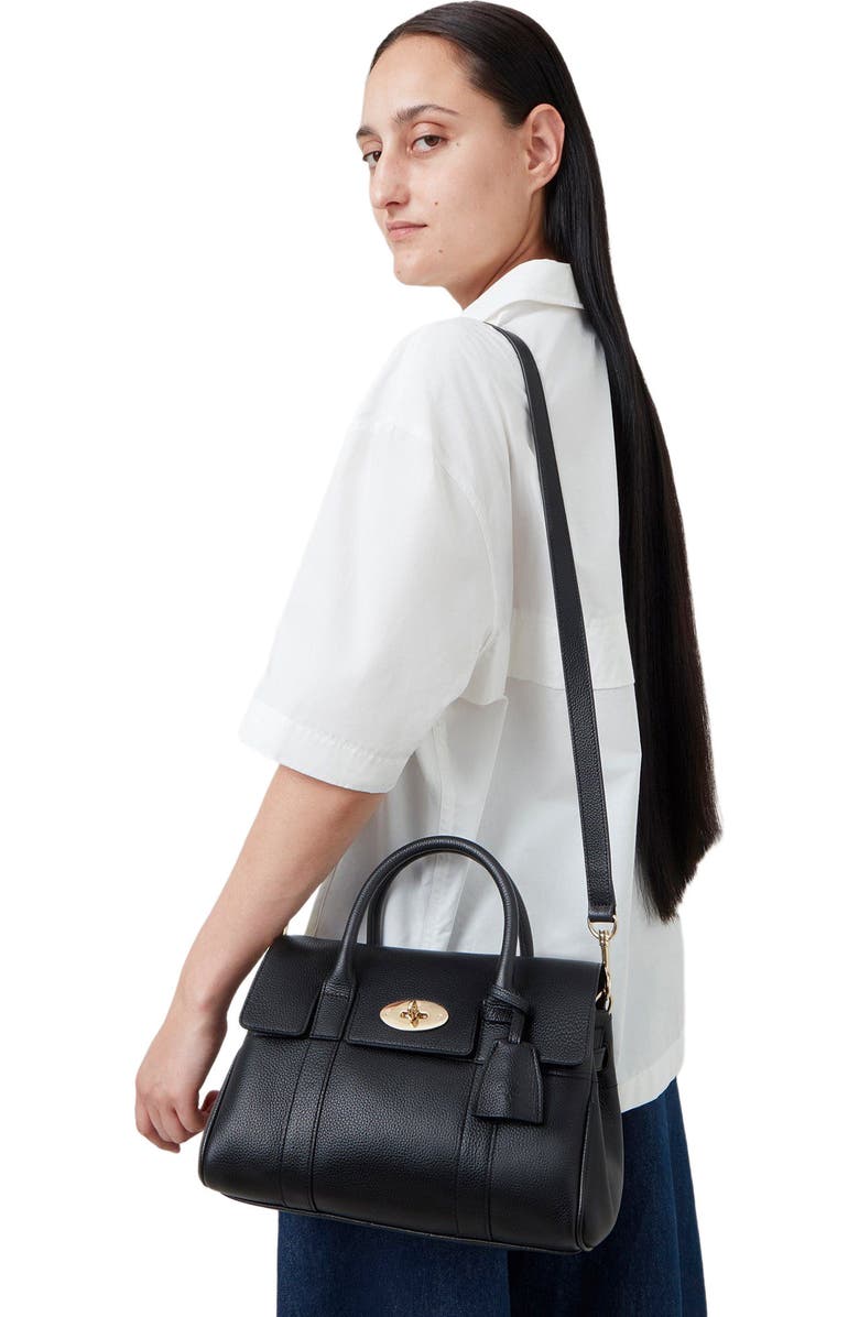 Mulberry Small Bayswater Satchel, Alternate, color, Black