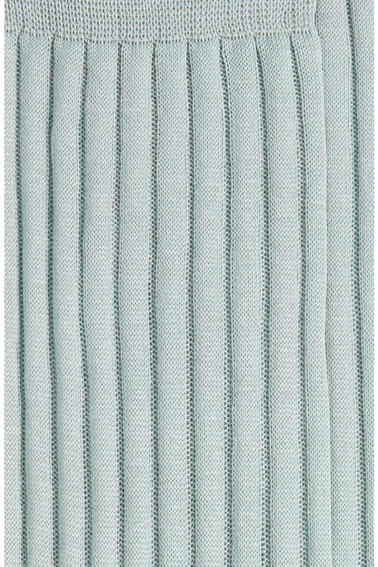 Ribbed Cotton Dress Socks, Alternate, color, GREEN